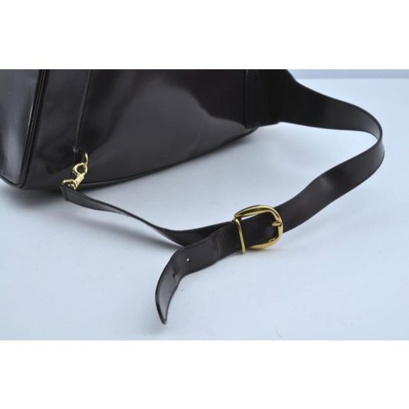 Gucci Messenger Triangular Two Way Messengerbackpack With Pocket Purple Patent L - Picture 11 of 11